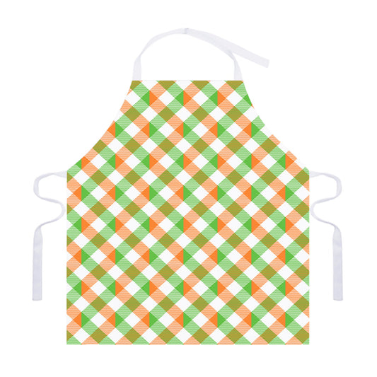 Irish Plaid Saint Patrick's Day Print Adjustable Apron