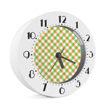 Irish Plaid Saint Patrick's Day Print Alarm Clock