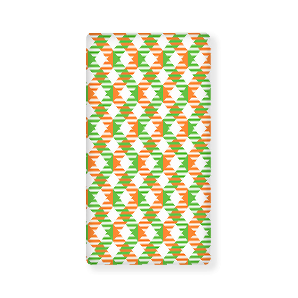 Irish Plaid Saint Patrick's Day Print Baby Crib Sheet