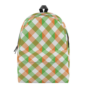 Irish Plaid Saint Patrick's Day Print Backpack