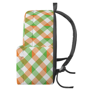 Irish Plaid Saint Patrick's Day Print Backpack