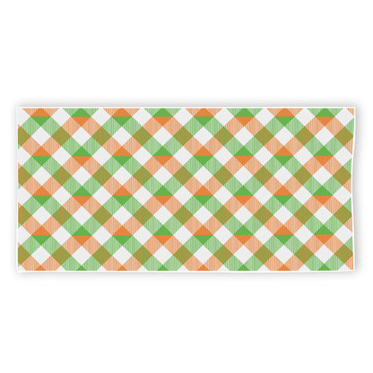 Irish Plaid Saint Patrick's Day Print Beach Towel