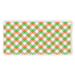 Irish Plaid Saint Patrick's Day Print Beach Towel