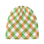Irish Plaid Saint Patrick's Day Print Beanie