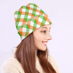Irish Plaid Saint Patrick's Day Print Beanie