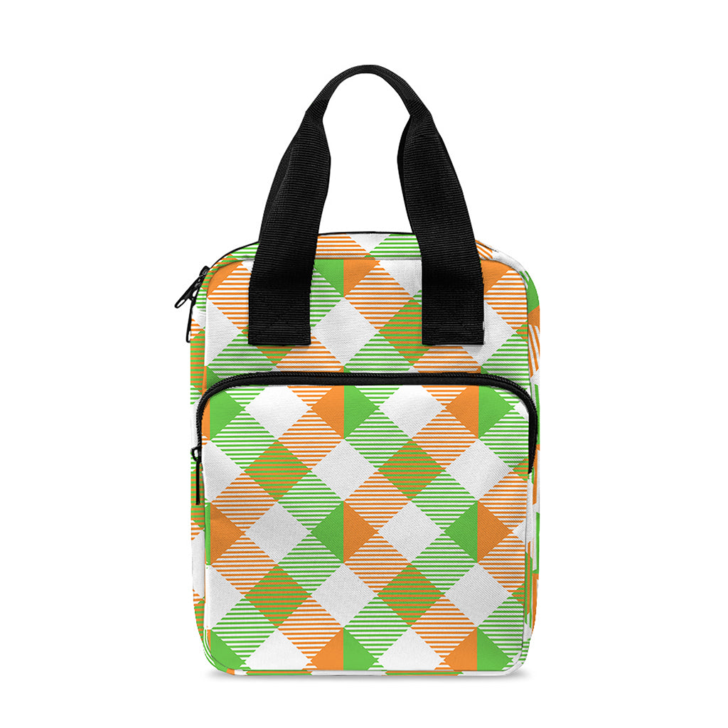 Irish Plaid Saint Patrick's Day Print Bible Tote Bag
