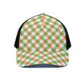 Irish Plaid Saint Patrick's Day Print Black Mesh Trucker Hat