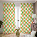 Irish Plaid Saint Patrick's Day Print Dimout Pencil Pleat Curtains