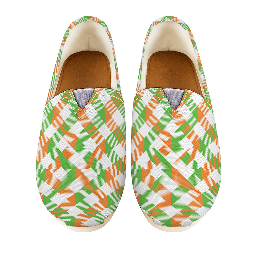 Irish Plaid Saint Patrick's Day Print Casual Shoes
