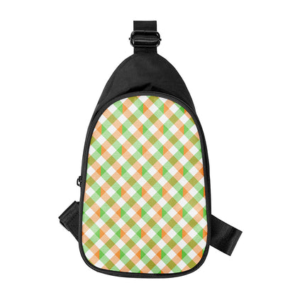 Irish Plaid Saint Patrick's Day Print Chest Bag