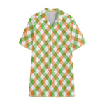 Irish Plaid Saint Patrick's Day Print Cotton Hawaiian Shirt
