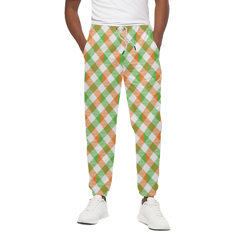 Irish Plaid Saint Patrick's Day Print Cotton Pants