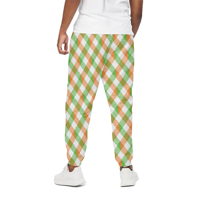 Irish Plaid Saint Patrick's Day Print Cotton Pants