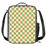 Irish Plaid Saint Patrick's Day Print Crossbody Lunch Bag