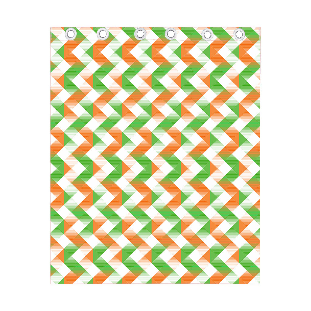 Irish Plaid Saint Patrick's Day Print Curtain