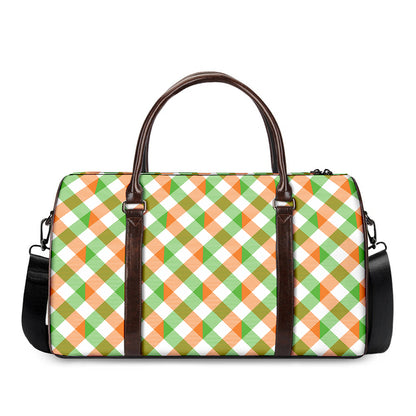 Irish Plaid Saint Patrick's Day Print Duffle Bag