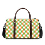 Irish Plaid Saint Patrick's Day Print Duffle Bag
