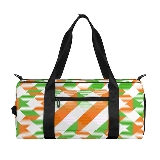 Irish Plaid Saint Patrick's Day Print Gym Bag
