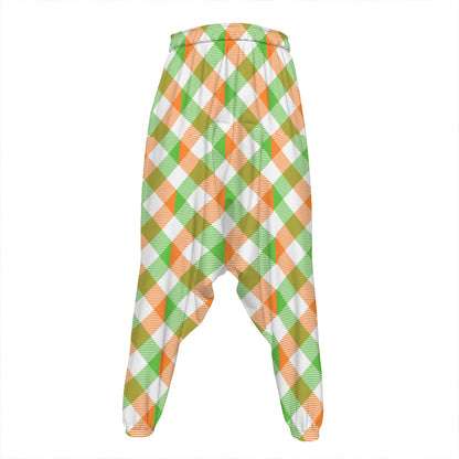 Irish Plaid Saint Patrick's Day Print Hammer Pants