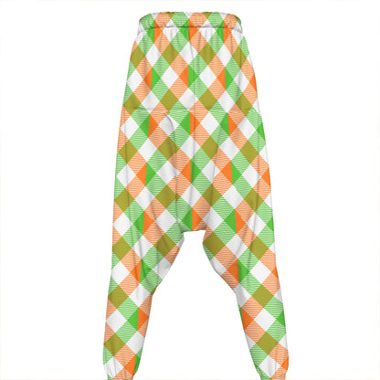 Irish Plaid Saint Patrick's Day Print Hammer Pants
