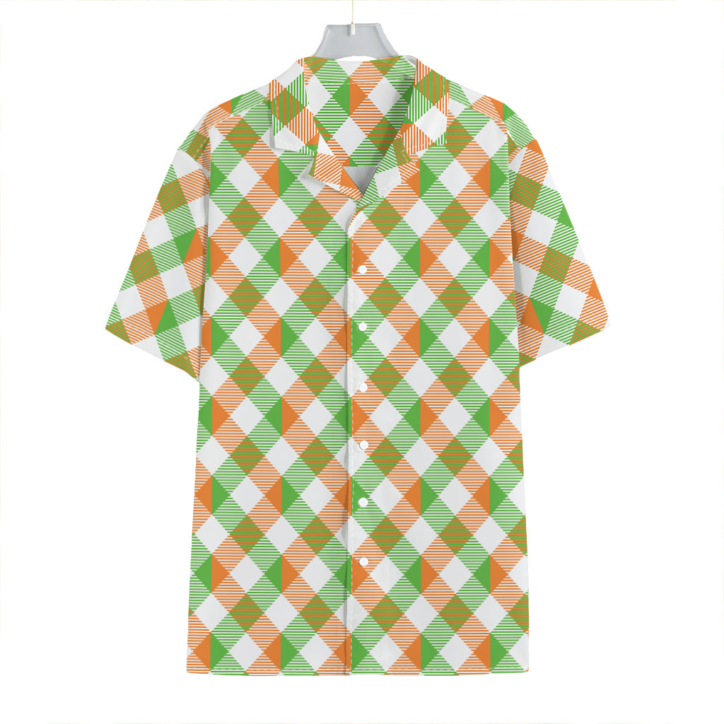 Irish Plaid Saint Patrick's Day Print Hawaiian Shirt