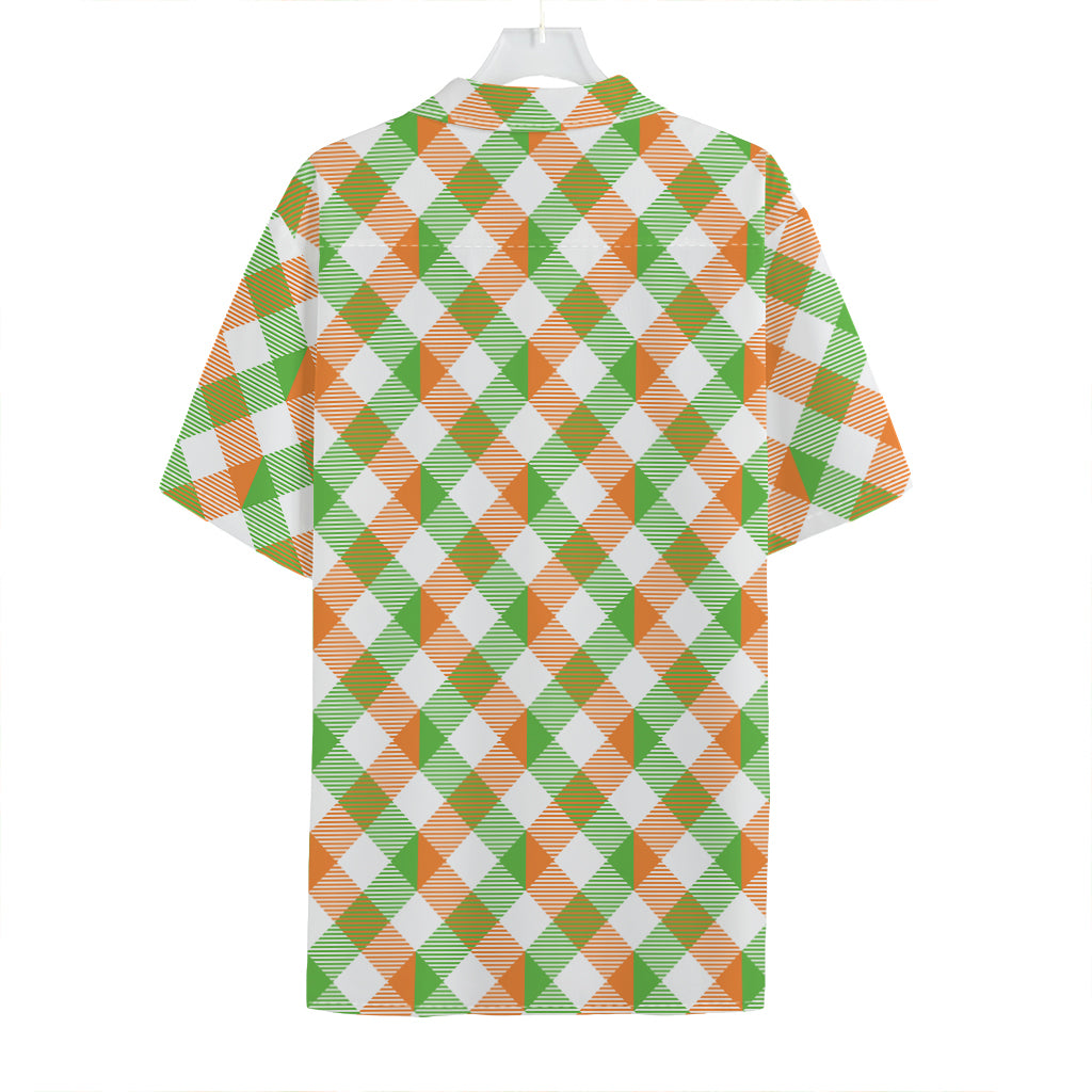 Irish Plaid Saint Patrick's Day Print Hawaiian Shirt