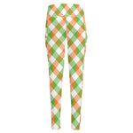 Irish Plaid Saint Patrick's Day Print High-Waisted Pocket Leggings
