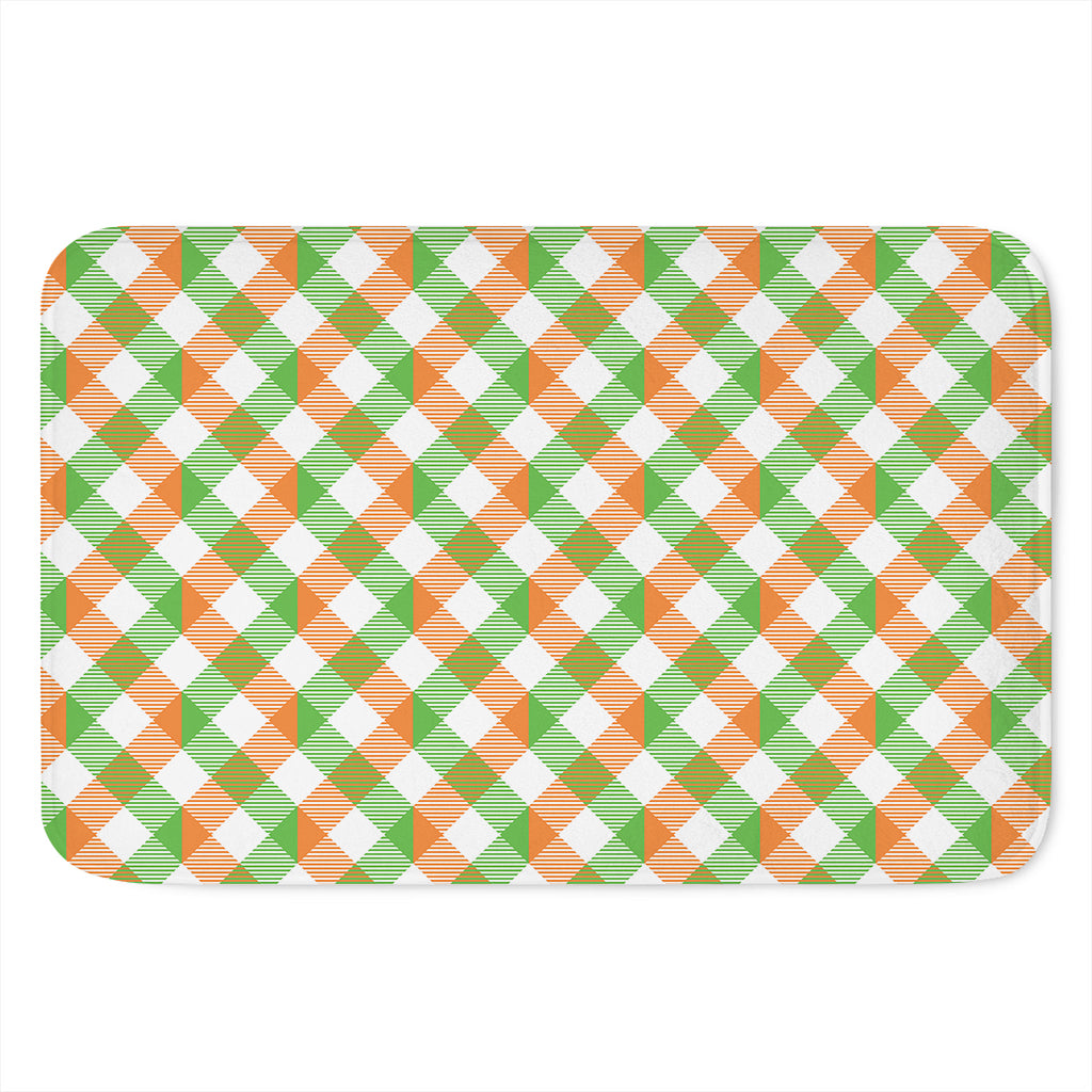 Irish Plaid Saint Patrick's Day Print Indoor Door Mat