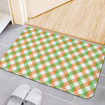 Irish Plaid Saint Patrick's Day Print Indoor Door Mat