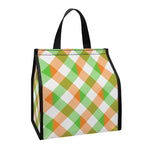 Irish Plaid Saint Patrick's Day Print Insulated Lunch Tote