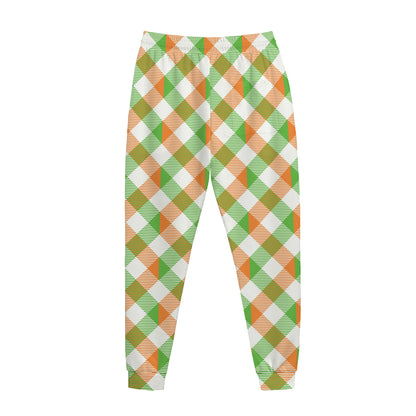 Irish Plaid Saint Patrick's Day Print Jogger Pants