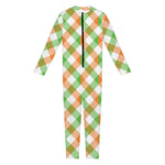 Irish Plaid Saint Patrick's Day Print Jumpsuit