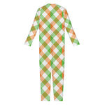 Irish Plaid Saint Patrick's Day Print Jumpsuit