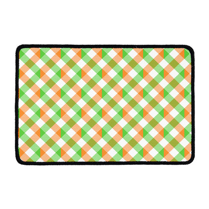 Irish Plaid Saint Patrick's Day Print Kitchen Mat