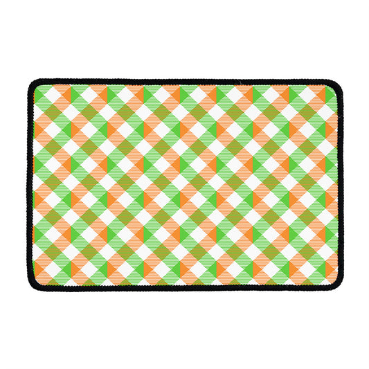 Irish Plaid Saint Patrick's Day Print Kitchen Mat