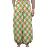 Irish Plaid Saint Patrick's Day Print Lantern Pants
