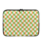 Irish Plaid Saint Patrick's Day Print Laptop Sleeve