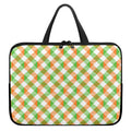 Irish Plaid Saint Patrick's Day Print Laptop Sleeve With Handle