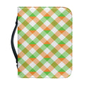 Irish Plaid Saint Patrick's Day Print Leather Bible Cover