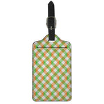 Irish Plaid Saint Patrick's Day Print Luggage Tag