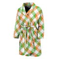 Irish Plaid Saint Patrick's Day Print Men's Bathrobe