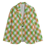 Irish Plaid Saint Patrick's Day Print Men's Blazer