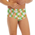 Irish Plaid Saint Patrick's Day Print Men's Briefs