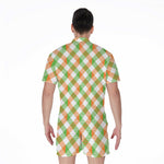 Irish Plaid Saint Patrick's Day Print Men's Rompers