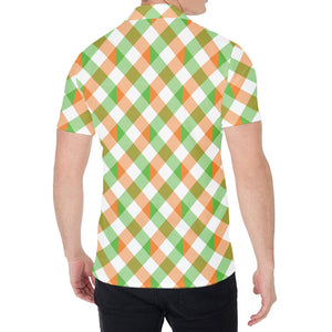 Irish Plaid Saint Patrick's Day Print Men's Shirt