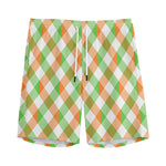 Irish Plaid Saint Patrick's Day Print Men's Sports Shorts