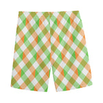 Irish Plaid Saint Patrick's Day Print Men's Sports Shorts