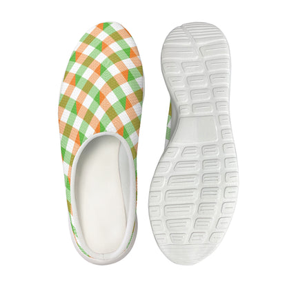 Irish Plaid Saint Patrick's Day Print Mesh Casual Shoes