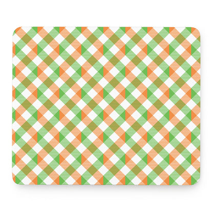 Irish Plaid Saint Patrick's Day Print Mouse Pad