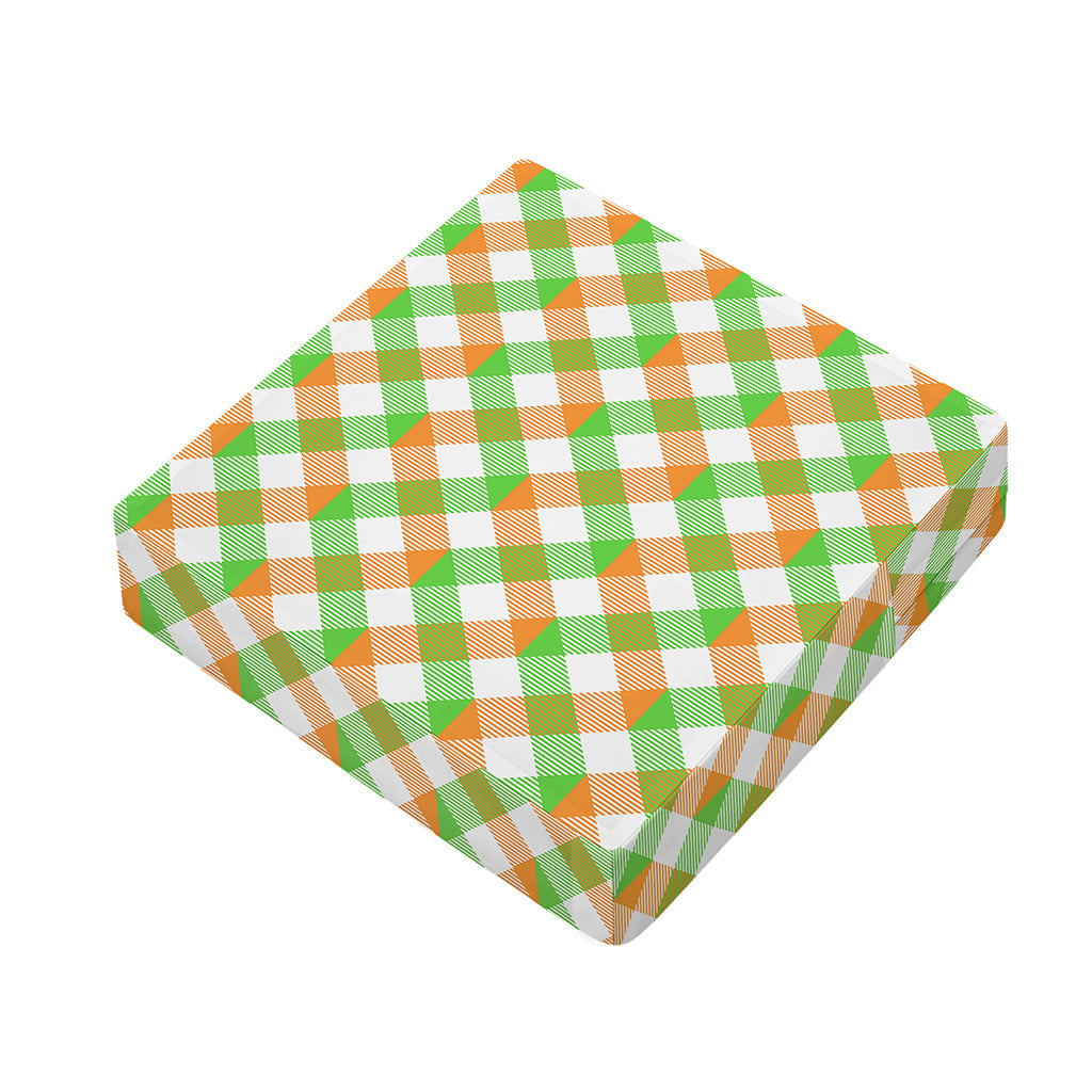 Irish Plaid Saint Patrick's Day Print Outdoor Seat Cushion Cover
